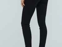 Узкие джинсы с высокой посадкой, Черный