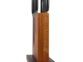 Подставка для ножей магнитная Woodinhome The Wall KS052SON-ST, дуб/мрамор
