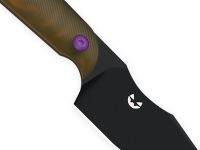 Шейный нож Kizer Halloween Mini Harpoon, сталь CPM-3V, рукоять Ultem