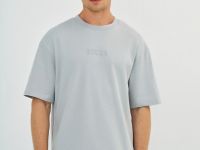 Футболка с объёмным принтом, Серый