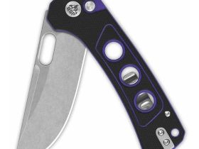 Складной нож QSP Unicorn, сталь 14C28N, рукоять микарта, черно-фиолетовый