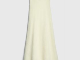 Трикотажная юбка из пушистой пряжи, Желтый