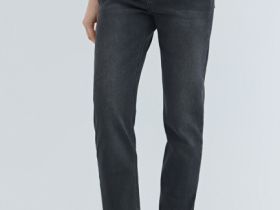 Джинсы Mom с высокой посадкой, Серый