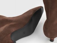 Сапоги из натуральной замши, Коричневый