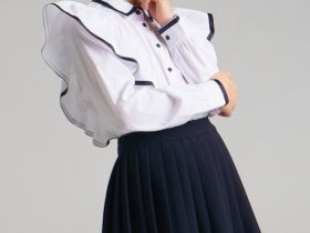 Блузка текстильная с рюшами для девочки