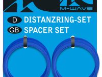 Проставочные алюминиевые кольца для велосипеда ACME M-Wave 1-1/8&quot; gnn2 (черный 5 мм комплект 6 шт)