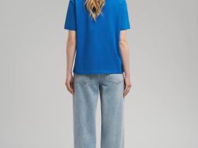 Удлиненная футболка прямого кроя