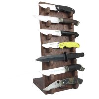 Подставка для коллекции из 7-ми ножей Woodinhome HKS0207OM, дуб, красно-коричневый