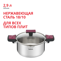 Кастрюля с крышкой Cook&Clip 2.9л 20см G7234474