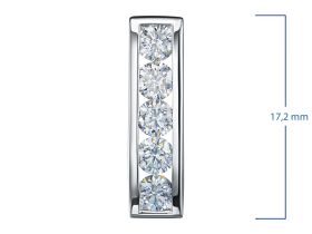 Классическая подвеска из белого золота э4712пд04220002_white