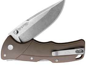 Нож складной Cold Steel Verdict Spear, сталь 1.4116, рукоять термопластик GFN, темно-коричневый