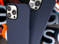 Клип-кейс VLP Kevlar Case с MagSafe для Apple iPhone 15 Pro тёмно-синий