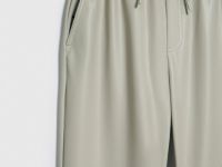 Брюки из искусственной кожи, Бежевый