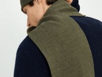 Шапка-бини с добавлением шерсти