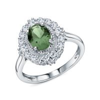 Серебряное кольцо с фианитами