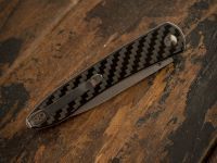 Складной нож CJRB Ria, сталь 12C27N, рукоять карбон