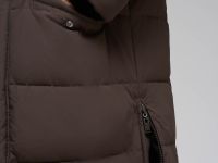 Однобортное пальто с капюшоном