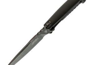 Тактический нож НОКС Антей-3 Black, сталь AUS8, рукоять эластомер
