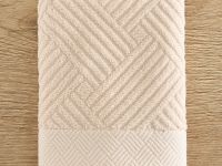 Полотенце махровое Зигзаг/Zigzag, бежевое