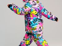 Комплект текстильный с полиуретановым покрытием для девочек: куртка, полукомбинезон