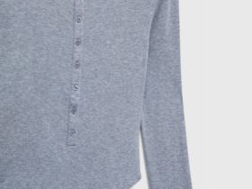 Боди с длинным рукавом, Серый