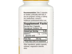 Nature's Way, витамин С с плодами шиповника, 500 мг, 250 капсул