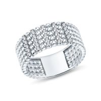 Серебряное кольцо с фианитами