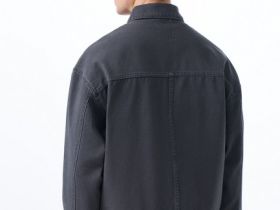 Куртка-рубашка из твила, Серый