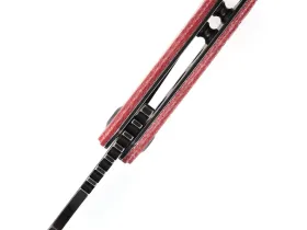 Складной нож Kansept Mini Korvid, сталь 154CM, рукоять микарта, красный