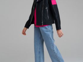 Куртка кожаная для девочек