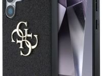 Чехол Guess Fixed Glitters 4G Big metal logo для Galaxy S25 Ultra черный