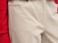 Брюки прямого кроя из вельвета