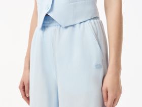 Женские прямые спортивные брюки Lacoste свободного кроя