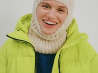 Вязаная балаклава с добавлением шерсти