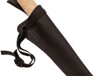 Нож Северный Соболь, сталь Х12МФ, окованный дол, рукоять карельская береза