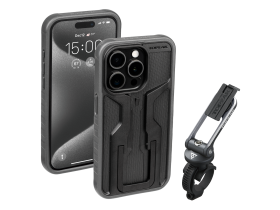 Чехол и кронштейн для мобильного телефона Topeak RideCase для iPhone 15 Pro (черный)