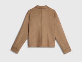 Куртка из искусственной замши для девочек, Бежевый