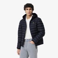 Мужская стёганная куртка Lacoste с капюшоном