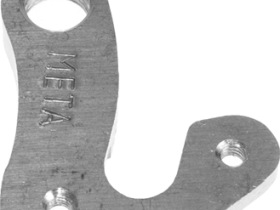 Держатель заднего переключателя "петух" Meta №227 фрезерованный (серебристый)