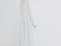 Удлинённый кардиган с кашемиром, Белый