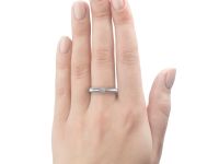 Помолвочное кольцо из белого золота с бриллиантом э4001кц02134400