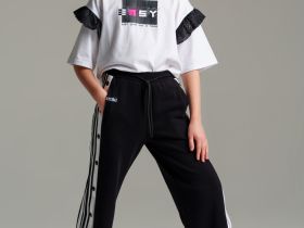 Брюки трикотажные для девочек