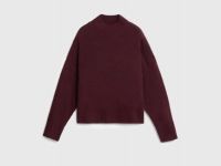 Свитер из мягкой пряжи с шерстью, Фиолетовый