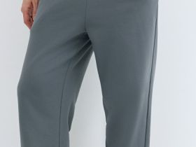 Трикотажные прямые брюки, Серый