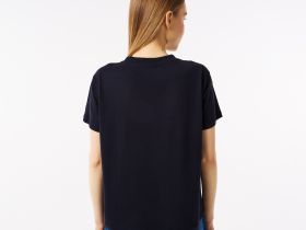 Женская футболка Lacoste для спорта из органического хлопка
