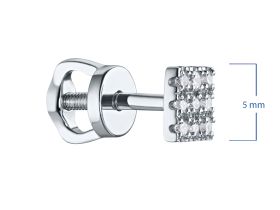 Пусеты из серебра э0612пс01182900