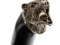 Нож Мишутка с лапой гардой, сталь Х12МФ, граб