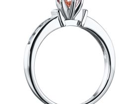 Кольцо из белого золота э0912кц08151700_pink