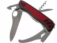 Складной нож спасателя Victorinox Dual Pro One Hand, сталь X55CrMo14, рукоять нейлон, красный