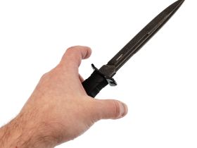 Тактический нож Mr.Blade Leshiy blackwash, сталь AUS-8, рукоять Black Elastron